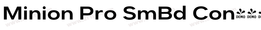 Minion Pro SmBd Con字体转换